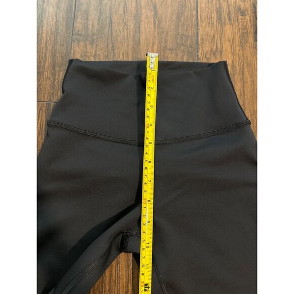 Alo Yoga Black Snap Bottom Leggings XS High Waist Stretchy - Picture 5 of 6